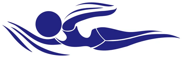 Sport icon design for swimming — Stock Vector