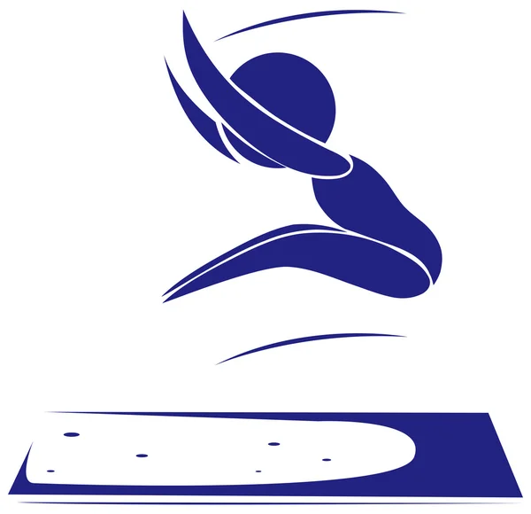 Sport-Symbol für Weitsprung — Stockvektor © blueringmedia #114240278