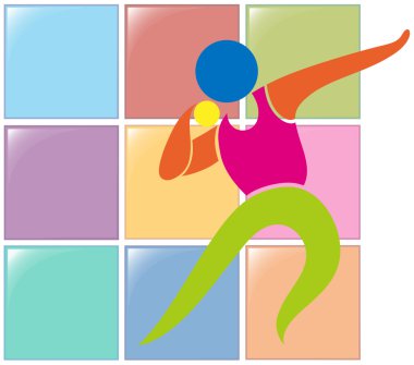 Spor simgesi tasarım gülle atma için