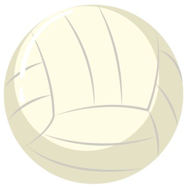 Beyaz zemin üzerinde voleybol