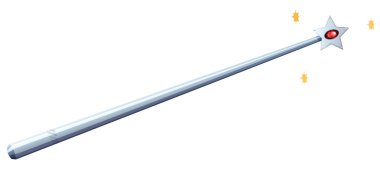 Ruby ile gümüş sihirli değnek