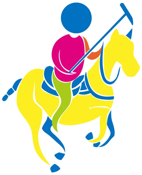 Ikona sportowa dla polo — Wektor stockowy