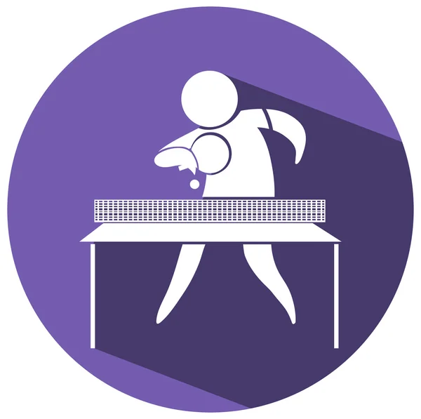Icône de sport pour tennis de table — Image vectorielle