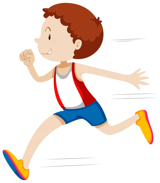 Hombre corriendo en carrera — Archivo Imágenes Vectoriales