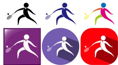 Badminton spor simgeleri