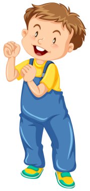 Tulum gülümseyen içinde küçük çocuk