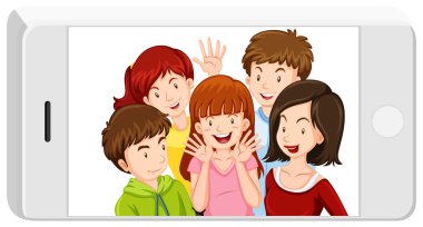 Cep telefonu insanlarda resmini