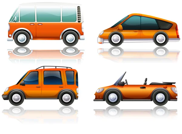 Transporte conjunto en naranja — Vector de stock