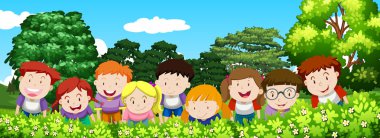 Baylar bayanlar, gündüz bahçesinde