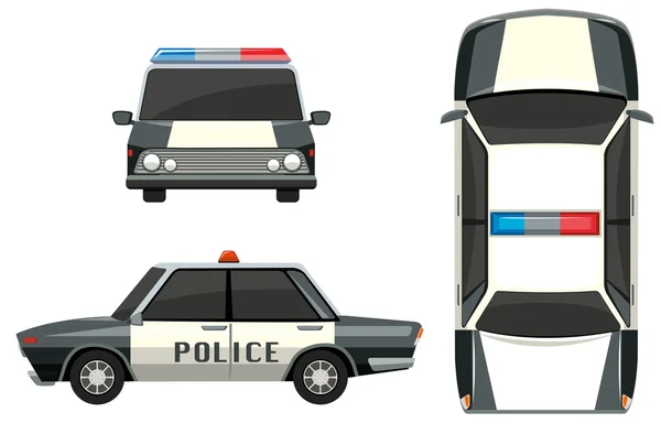 Police car from different views