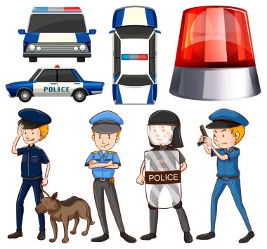 Polis ve polis arabaları