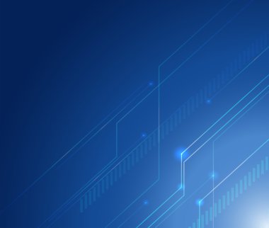 Arka plan tasarım hatları üzerinde mavi arka plan ile