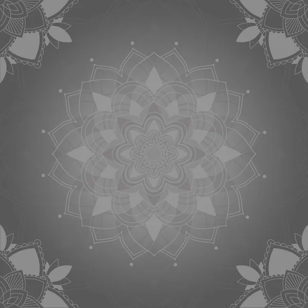 Diseño Mandala Arte Fondo Ilustración — Vector de stock