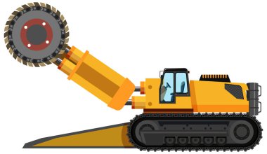 Kömür madenciliği yol başlığı izole edilmiş illüstrasyon