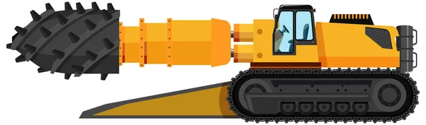 Ilustração Isolada Cabeçalho Estrada Mineração Carvão — Vetor de Stock