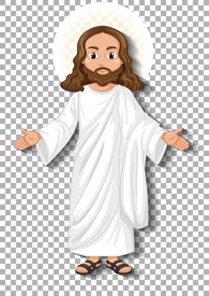 Isolated Jesus Cartoon Character Illustration — Stock Vector