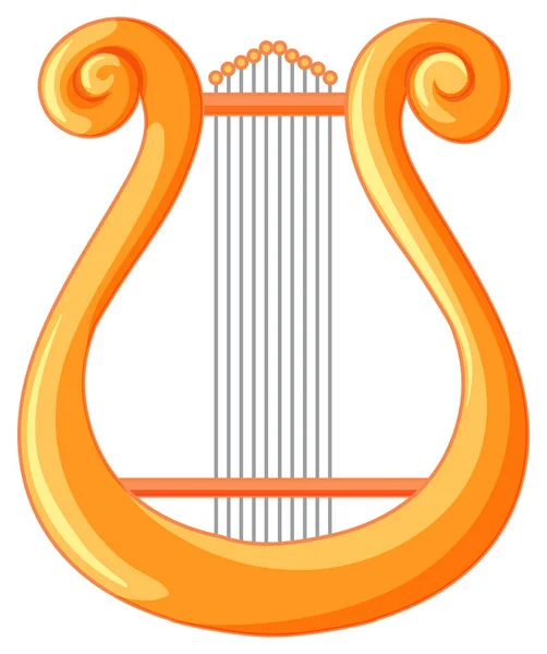Lyra Illustration Griechischer Klassischer Musikinstrumente — Stockvektor