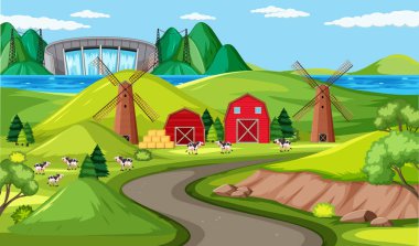 Çiftlik ve uzun yol çizimleri