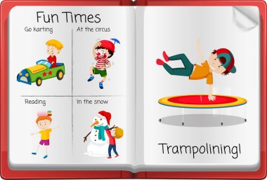 Etkinlik günlüğü sayfa illüstrasyonunu aç