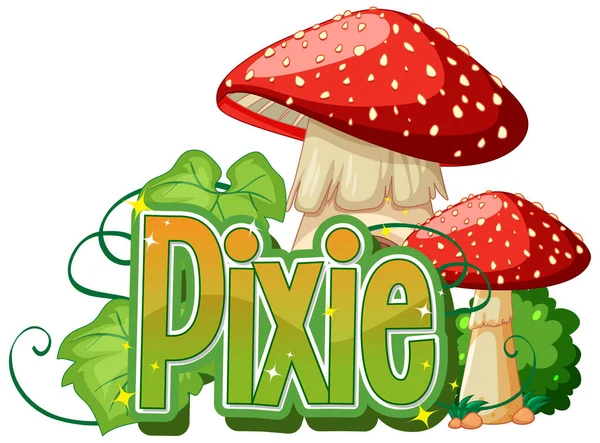 Logos Pixie Sur Fond Blanc Illustration — Image vectorielle