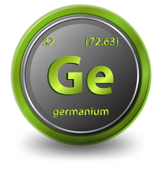 Germanium Chemisch Element Chemisch Symbool Met Atoomnummer Atoommassa Illustratie — Stockvector