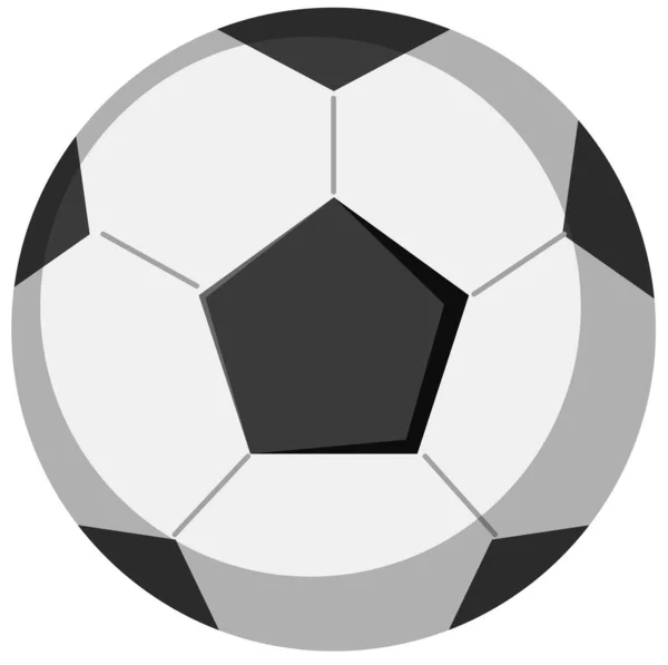 Fútbol Pelota Fútbol Sobre Fondo Blanco Ilustración — Archivo Imágenes Vectoriales