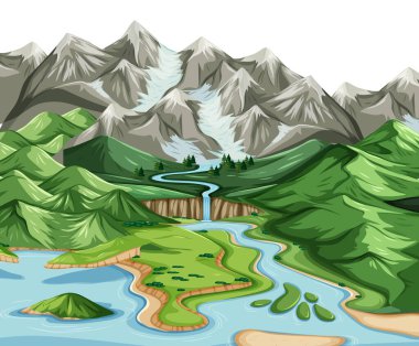 Toprak ve su coğrafyası çizimi