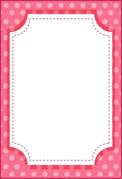 Κενό Κάθετο Οκτάγωνο Πλαίσιο Καρτούν Στυλ Εικονογράφηση Πρότυπο Banner — Διανυσματικό Αρχείο