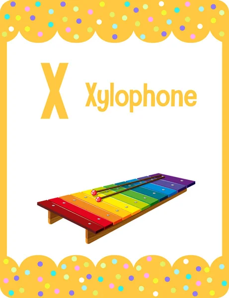 Xylophone 삽화를 플래시 — 스톡 벡터