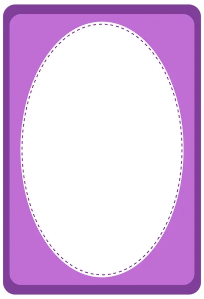Lege Ovale Vorm Banner Template Illustratie — Stockvector