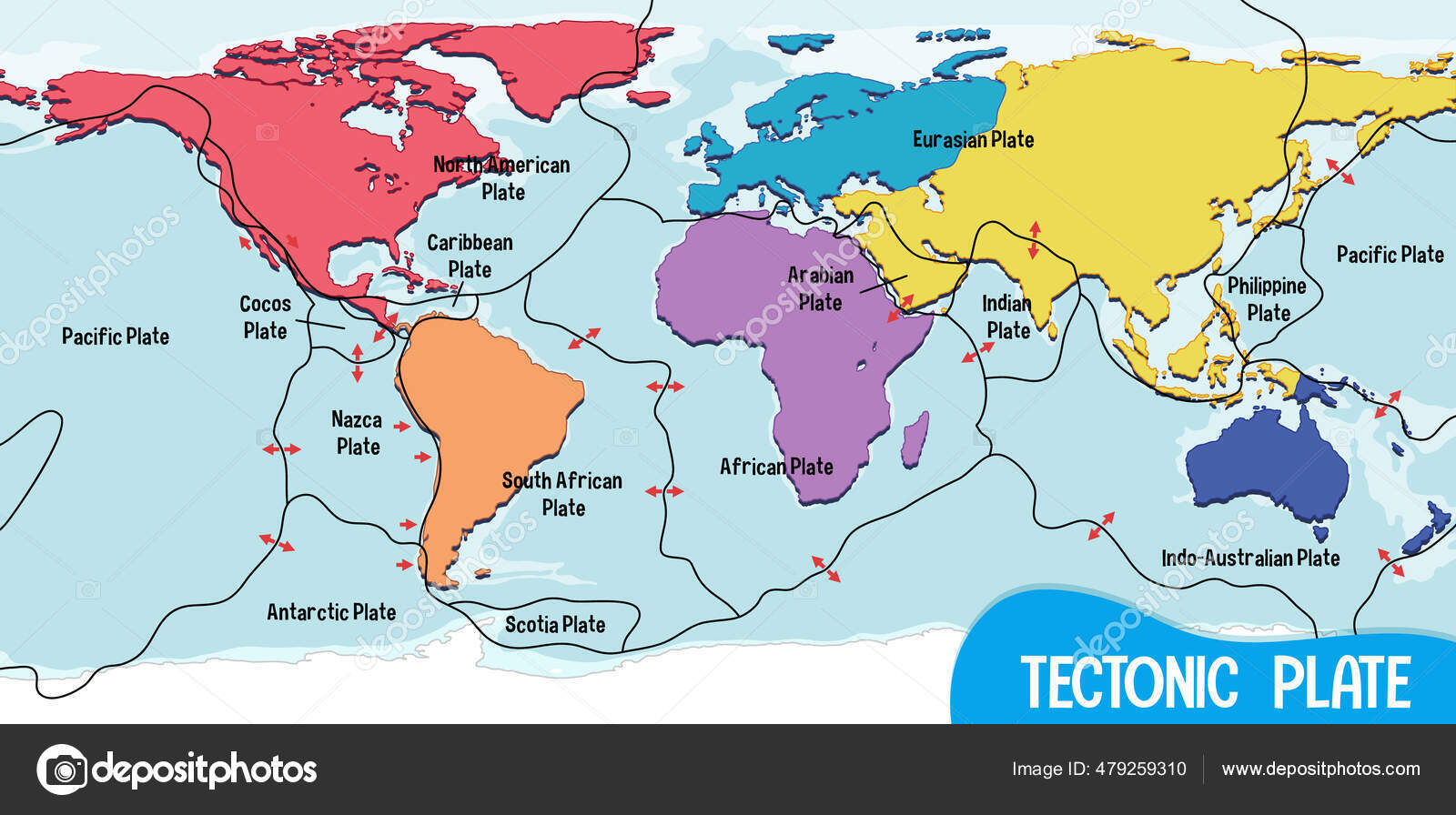 World Map Showing Tectonic Plates Boundaries Illustration Stock Vector Image By C Blueringmedia World Map Showing Tectonic Plates Boundaries Illustration Stock Vector Image By C Blueringmedia