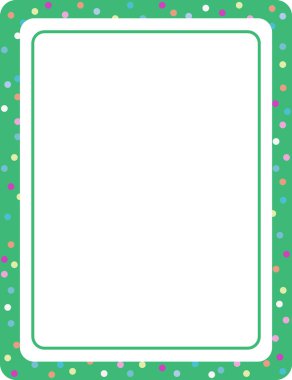 Boş yeşil dikey çerçeve afişi şablon resimlemesi