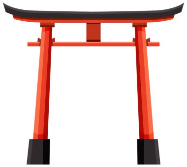 Japonya 'daki Shinto Tapınağı' nın Torii Kapı Simgesi