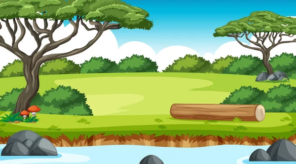 Doğa ormanın arka plan çizimi