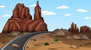  Çöl ormanı manzarası gündüz vakti uzun yol resimleriyle dolu.