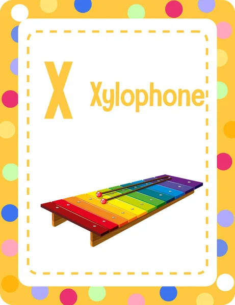 Xylophone 삽화를 플래시 — 스톡 벡터