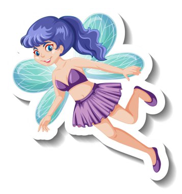 İçinde güzel bir çizgi film karakteri çizimi olan bir etiket şablonu.