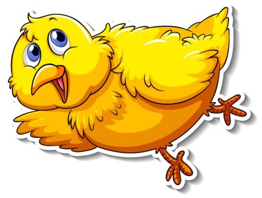 Şirin bir at çizgi filminde hayvan çıkartması çizimi