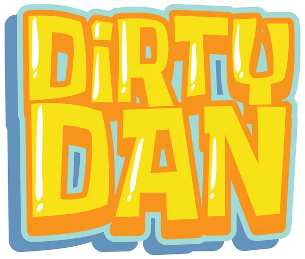 Иллюстрация Логотипа Dirty Dan — стоковый вектор