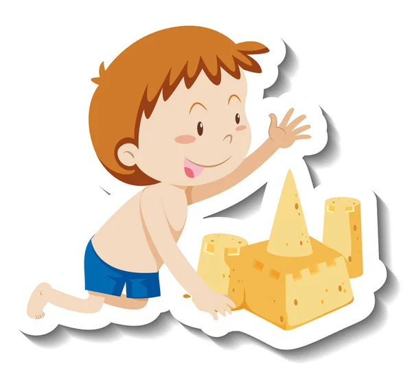 Boy Is Building Sand Castleストックベクター ロイヤリティフリーboy Is Building Sand Castleイラスト ページ 2 Depositphotos