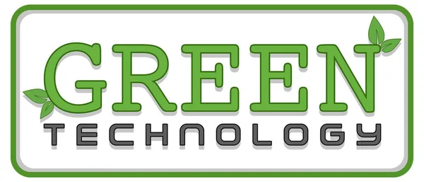 Instruktážní Plakát Zelené Technologie — Stockový vektor