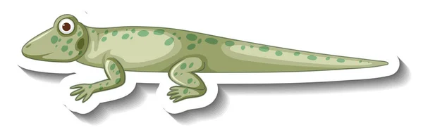 도마뱀붙이나 도마뱀 스티커 그림의 — 스톡 벡터