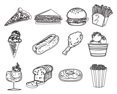 Different foods clipart