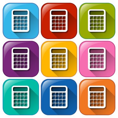 kutsal kişilerin resmi ile hesap makineleri