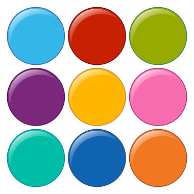 boş yuvarlak simgeler