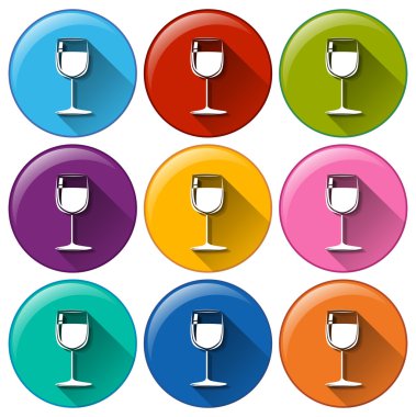 şarap cam kutsal kişilerin resmi