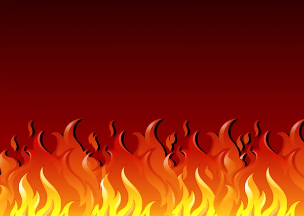 Fuego caliente — Vector de stock