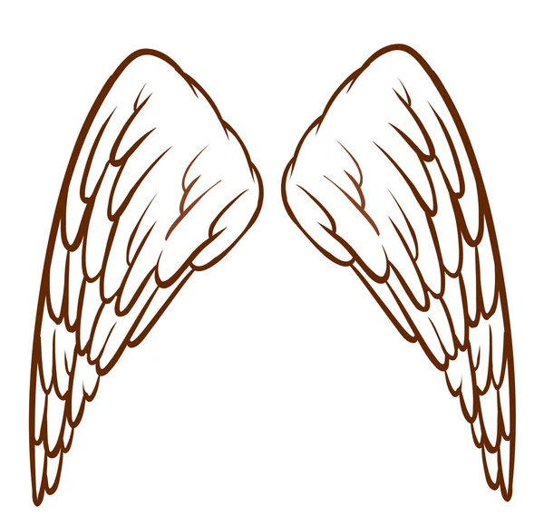 Ali di un angelo — Vettoriale Stock