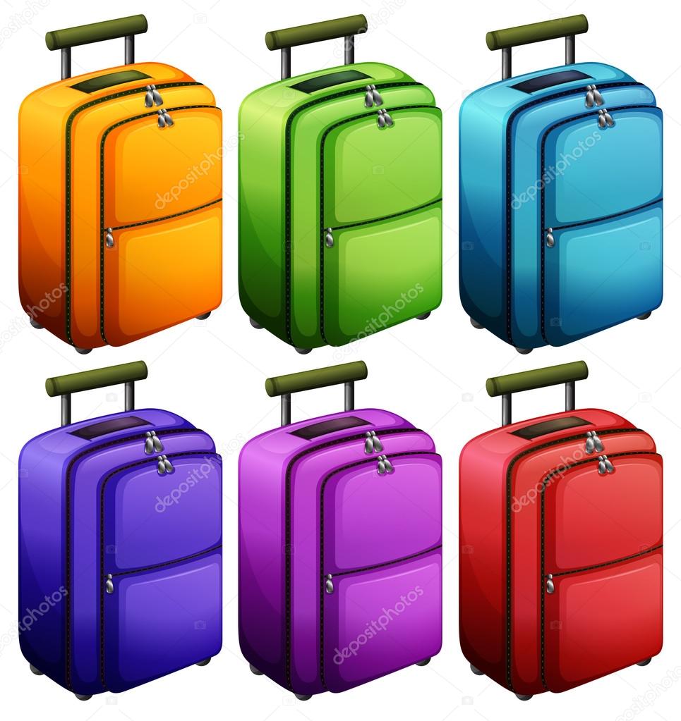 Colourful suitcases