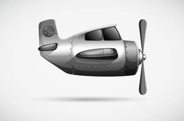 A grey propeller — Stock Vector